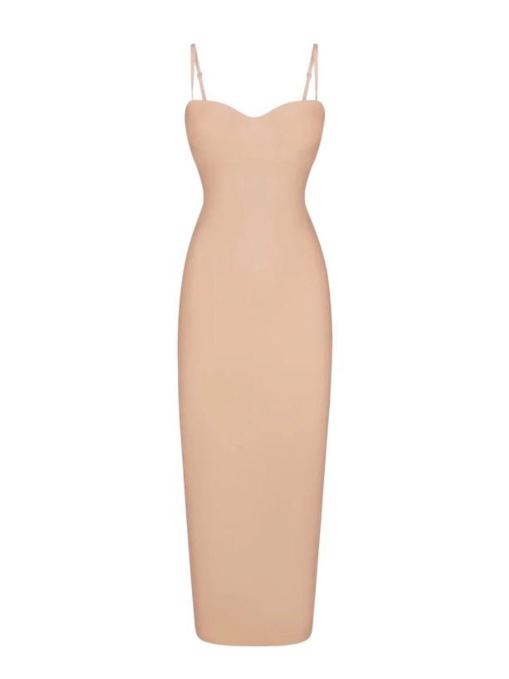SKIMS Women’s Underwire Maxi Dress Long Skirt Clay Nude Neutral 3XL 3X NWT